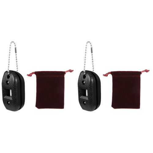 2Pièces Affûteur Portable Pour À Noir Antidérapant 2