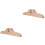 2Pièces Accessoires De Support En Bois Khaki Pour Diviseur D'espace 3