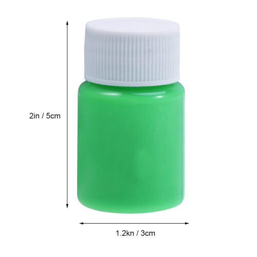 Bouteille De Peinture Fluorescente Brillante 20 G (Vert) 1