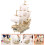 4 Ensembles Bateau À 3D En Bois Jouets De Montage 9