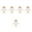 5Ensembles Planche Sensory Bois Multi Jouet Cognitif Enfants 4