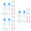 75Pièces Mini Bouteilles Colle Applicateur Pointe Fine 9