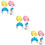 9Pièces -Chefs Lavage Enfants Casquette Douche Ajustable 9