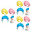 9Pièces -Chefs Lavage Enfants Casquette Douche Ajustable 6