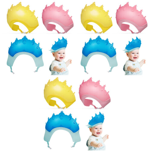 9Pièces -Chefs Lavage Enfants Casquette Douche Ajustable 2