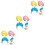 9Pièces -Chefs Lavage Enfants Casquette Douche Ajustable 5