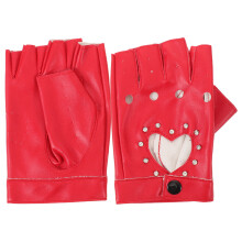 Paire De Doigts En Cuir Faux Style Punk