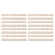 16Pièces Bandes Bois Beige Festonnées Pour Décoration Meubles Murs