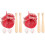 4Ensembles Ensemble Baseball Accessoires Cuir Bois Rouge 4