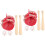 4Ensembles Ensemble Baseball Accessoires Cuir Bois Rouge 6
