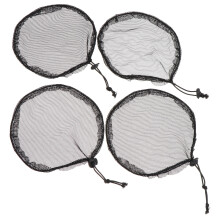 8Pcs Black Elastic Ponytail Hairnets Breathable Hair Bun Holding Nets