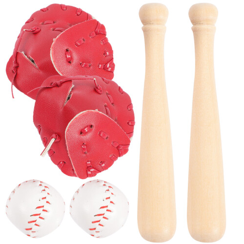 4Ensembles Ensemble Baseball Accessoires Cuir Bois Rouge 2