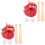 4Ensembles Ensemble Baseball Accessoires Cuir Bois Rouge 5