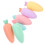 6 Pièces Stylos Mini Carotte Eau Couleurs Pastel 1