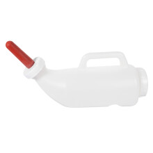 Calf Feeding Bottle with Handle Large Capacity Goat Milk Feeder with Durable Silicone Nipple