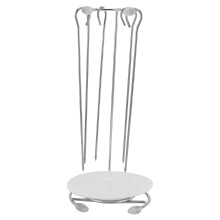 Stainless Steel BBQ Skewers Set, Durable Reusable Grill Kit for Outdoor Barbecue, 5‑Piece