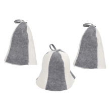 3pcs Felt Sauna Hat for Men and Women, Thick Comfortable Heat Protection Cap for Russian Spa Bath