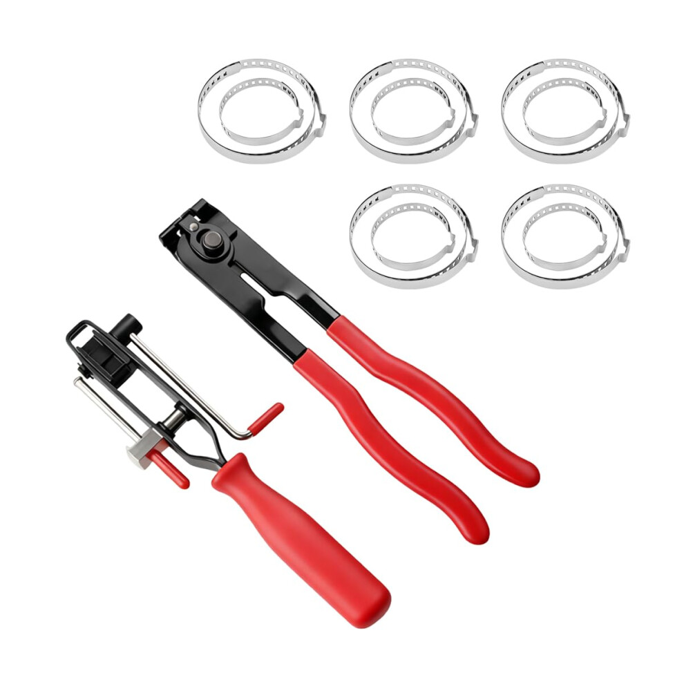 Cv Joint Boot Clamp Pliers Kit, Carbon Steel Universal Ratchet Banding Tool For Automotive 9070919819216