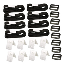 Pool Cover Reel Straps with Secure Locking Design for Universal Solar Blanket Attachment Kit
