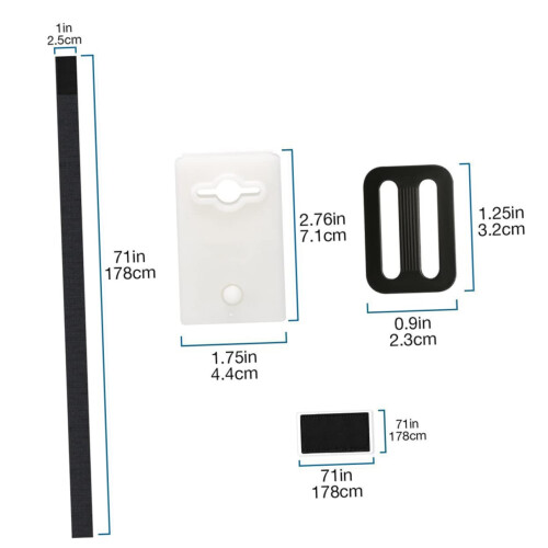 Pool Cover Reel Straps with Secure Locking Design for Universal Solar Blanket Attachment Kit 1