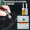 Windshield  Kit for Car Chips and Cracks, Fast Crack Fix, 5pcs Black Resin Set 2