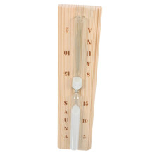 Sauna Hourglass Timer with Durable Wooden Frame for Spa and Bath, Wall Mounted for Visual Interval Tracking