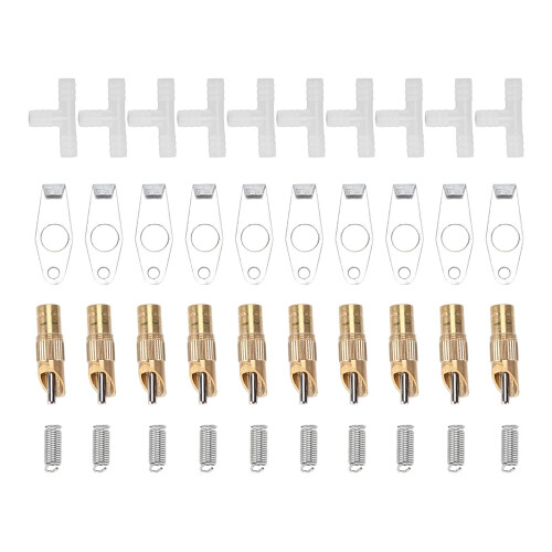 10 Pack Durable Copper Rabbit Water Feeder Nipple Drinker for Bunnies Poultry Consistent Flow