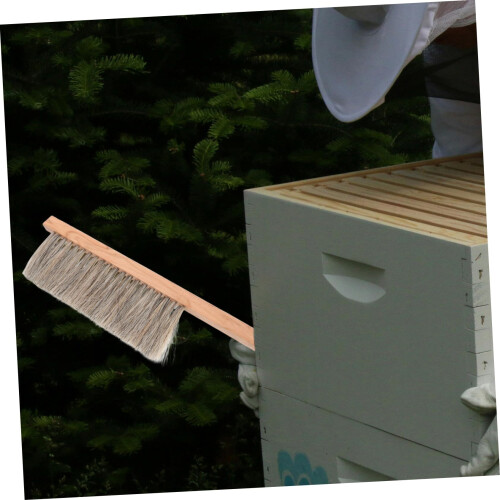 Bee Brush with Soft Bristles for Gentle Beekeeping and Precision Beehive Frame Cleaning 2