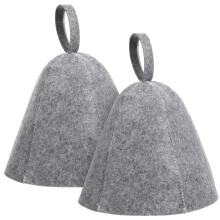 2pcs Thickened Felt Sauna Hat for Men and Women Heat‑Insulation Protective Bathing Cap for Spa and Steam Room
