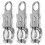15Pcs Silver Quick Release Snap Hooks Metal Rope Clips for Bags 2