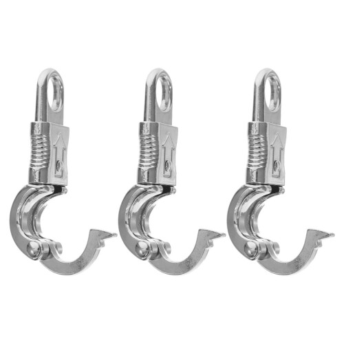 15Pcs Silver Quick Release Snap Hooks Metal Rope Clips for Bags 2