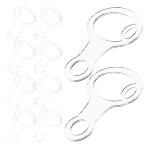 120Stk Wiederverwendbare Acryl Stickgarnhalter Transparent Mit 2