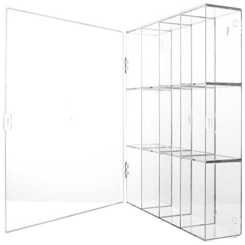 2Sets Robuste Acryl Display Case Mit Mehrfachfächern Für Zuhause 2