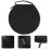 5Pcs Compact Black Cd/dvd Storage Case 20 Capacity Disc Carrying Pouch 8