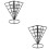 2Stk Appetizer Rack , Cone Baskets Für Und Snacks 7