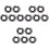 15Sets Langlebige Impact-Wrench-Retainerringe Mit -O-Ring Schwarz 5