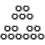 15Sets Langlebige Impact-Wrench-Retainerringe Mit -O-Ring Schwarz 4