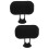2Sets Soft Black Office Chair Headrest Adjustable Neck Support Pillow 7