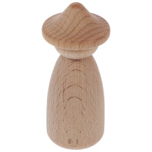 4Stk Unfertige Holzpuppen Figuren Für Kinder, DIY Peg Dolls Khaki