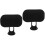 2Sets Soft Black Office Chair Headrest Adjustable Neck Support Pillow 4