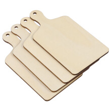 60Stk DIY Holzbretter Khaki Unbehandelt Zum Beschriften Und Servieren