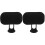 2Sets Soft Black Office Chair Headrest Adjustable Neck Support Pillow 2