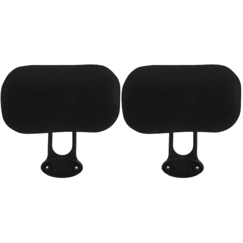2Sets Soft Black Office Chair Headrest Adjustable Neck Support Pillow 1