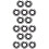 15Sets Langlebige Impact-Wrench-Retainerringe Mit -O-Ring Schwarz 10