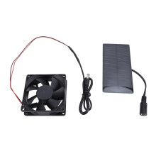 Solar Powered Ventilation Fan Kit with Durable Polycrystalline Panel for Greenhouse and Chicken Coop