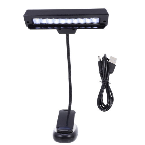5Stk Clip Tischleuchte LED Schwarz Leselicht Für Studium 1