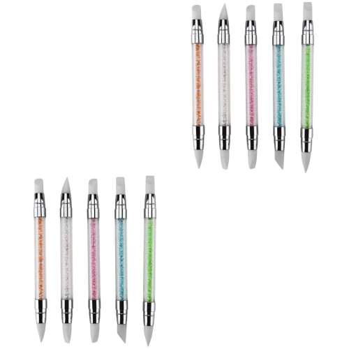 10Pièces Nail Art Durables Variées Double Usage 2
