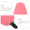 Roter Beauty Brush Foundationspinsel Make-Up Zubehör 6