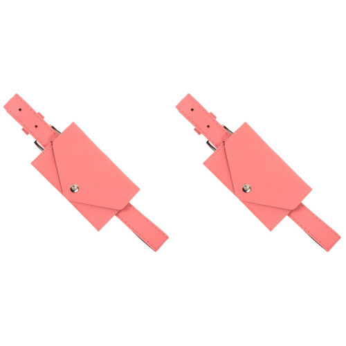 2Stk Kinder Gürteltasche Pink Kunstleder Vielseitig 2