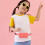 2Stk Kinder Gürteltasche Pink Kunstleder Vielseitig 10